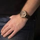 Чоловічий годинник-скелетон Orient RE-AT0103Y00B Золото\Коричневий - зображення 9