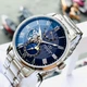 Чоловічий наручний годинник із сапфіровим склом Orient RE-AY0103L00B Срібло\Синій - зображення 3