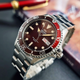 Мужские безупречные часы Orient RA-AA0814R19B Серебро\Бордовый - изображение 3