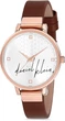 Женские часы DANIEL KLEIN DK12181-5 Серебристые с коричневым кожаным ремешком - изображение 2