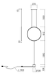Люстра/торшер Redo SLICK SU/LAMP RD LED 19W 3000K SBK (4.1.2) 01-2197 - зображення 2