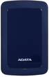 Жорсткий диск ADATA DashDrive HV300 1TB AHV300-1TU31-CBL 2.5 USB 3.1 External Slim Blue - зображення 1