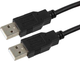 Кабель Cablexpert 2 х USB 2.0 Type-A 1.8 м Black (CCP-USB2-AMAM-6) - зображення 1