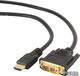 Cablexpert HDMI - DVI 18+1pin 1,8 m (CC-HDMI-DVI-6) - obraz 1