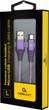 Кабель Cablexpert USB — MicroUSB 1 м Purple/White (CC-USB2B-AMmBM-1M-PW) - зображення 2