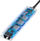 Hub USB Baseus Mechanical Eye Six-in-one Type-C (PD 87W) CAHUB-J0G na USB 3.0 x 3 + HDMI + RJ45 Ethernet + Type-C PD szary (16634) - obraz 2