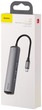 Hub USB Baseus Mechanical Eye Six-in-one Type-C (PD 87W) CAHUB-J0G na USB 3.0 x 3 + HDMI + RJ45 Ethernet + Type-C PD szary (16634) - obraz 8