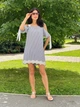 Жіноча бавовняна сукня Poliit 8487 блакитний 36 - зображення 2