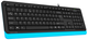 Klawiatura przewodowa A4Tech FK10 USB niebieska (4711421942881) - obraz 2