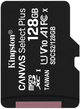 Kingston microSDXC 128GB Canvas Select Plus Class 10 UHS-I U1 V10 A1 (SDCS2/128GBSP) - obraz 1