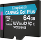 Kingston MicroSDXC 64GB Canvas Go! Plus Class 10 UHS-I U3 V30 A2 + SD-адаптер (SDCG3/64GB) - зображення 4