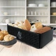 Хлібниця Maestro Simple Living 42x20x15.7 см Чорна (MR-1774) - зображення 3