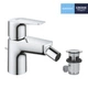 Змішувач для гігієнічного душу GROHE QuickFix StartEdge 23345001 на біде одноважільний хром латунь з донним клапаном CV030590 - зображення 5