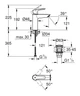 Cмеситель для умывальника однорычажный GROHE QuickFix Start 24204002 хром латунь с донным клапаном CV031752 - изображение 2