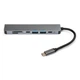 Концентратор Vinga Type-C to 4K HDMI+2*USB3.0+SD+TF+PD+USB-C 3.1 Gen1 aluminium (VCPHTC7AL) - изображение 4