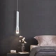 Люстра светодиодная подвесная LED светильник для квартиры на потолок лэд 26578 Белый 50-170х10х10 см. - изображение 2