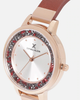 Жіночий годинник DANIEL KLEIN DK12051-2 Золотистий з коричневим Шкіра - зображення 2