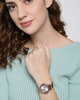 Жіночий годинник DANIEL KLEIN DK12051-2 Золотистий з коричневим Шкіра - зображення 5