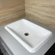 Раковина, умывальник врезной, искусственный камень Adamant PLAIN Classic White - изображение 4