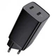 Сетевое зарядное устройство Baseus 65W Quick Charger GaN2 Lite PD3.0 2Type-C 3A Быстрая зарядка для телефона/ноутбука Black - изображение 4
