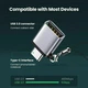 Адаптер Ugreen OTG Type-C to USB 3.0 з карабіном Space Gray (US270) - зображення 6
