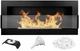 Биокамин настенный со стеклом Fire Comfort 900x400x120мм Черный матовый - изображение 9