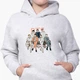 Детский худи БТС (BTS) Светло-серый меланж (9298-3264) 164 см - изображение 3