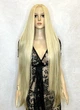 Парик на сетке PoliLy Lace Wig Super Straight тон 16A-613F длинный пшеничный 100 см термостойкое волокно - изображение 6