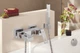 Смеситель настенный для ванны в хроме Grohe Eurocube - изображение 6