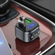 Автомобильный FM-трансмиттер модулятор HOCO Fighter BT FM transmitter E67 |BT5.0, 2USB, U Disk, 3A, QC| - изображение 6