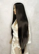 Парик на сетке Lace Wig PoliLy Super Straight тон 4 длинный коричневый 100 см термостойкое волокно - изображение 3