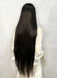 Парик на сетке Lace Wig PoliLy Super Straight тон 4 длинный коричневый 100 см термостойкое волокно - изображение 4