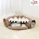 Домик для кота Smart Comfort Animals GX-77 кофейный игровой комплекс домик для кошки, с секретным туннелем и спальным местом, - изображение 4