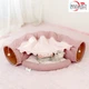 Домик для кота Smart Comfort Animals GX-77 розовый игровой комплекс домик для кошки, с секретным туннелем и спальным местом, - изображение 1