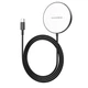 Бездротовий зарядний пристрій BOROFONE BQ17 Original series magnetic wireless fast charger Black - зображення 1