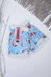 Митенки детские для девочки голубого цвета с принтом на 9-12 лет Без бренда (152729) - изображение 1