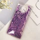 Чехол Glitter для Xiaomi Redmi Note 9 Pro бампер силиконовый Фиолетовый - изображение 3