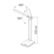 Лампа настольная с акамулятором LED TITANUM TLTF-010W 7 Вт 2700-6000K белая (TLTF-010W) - изображение 5