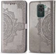 Чехол Vintage для Xiaomi Redmi Note 9 книжка кожа PU серый - изображение 7