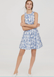 Плаття H&M 0622026 40/10 Біле з синім - зображення 2