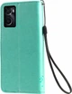 Чохол книжка OPPO A96 Кіт та Дерево Turquoise (30472-32) - зображення 2