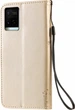 Чехол книжка Vivo Y33s Кот и Дерево Gold (30468-2A) - изображение 2