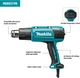 Фен технічний Makita HG6031VK (1800 Вт, 50-600 ºC, 250-500 л/хв) - зображення 4