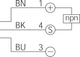 Индуктивный датчик M5, 200mA, NPN/NO, кабель 2м, Sn=0.8mm, 213200 / INSM-M05-B0.8NS-2C Di-soric - изображение 3