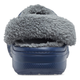 Зимові утеплені крокси Crocs Baya Lined Fuzz-Strap Clogs 44 р 28.4-29 см Темно-сині 206633-4HE M11/W13 Navy/Bright grey - зображення 6