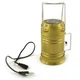 Складной кемпинговый фонарь SOLAR CAMPING LAMP с солнечной батареей и функцией Powerbank золотой - изображение 2