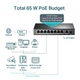 Комутатор TP-Link TL-SF1009P некерований 9 port 10/100M PoE - зображення 7