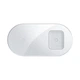 Зарядка QI BASEUS Simple 2in1 Wireless Charger 18w Max For Phones + Pods (WXJK-01) Колір White - зображення 3