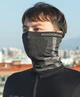 Баф маска RockBros WB013 на пол лица теплый ветрозащитный солнцезащитный (782130109) Черный с серым - изображение 10