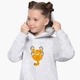 Детский худи Гарфилд (Garfield) Светло-серый меланж (9298-1944) 128 см - изображение 1